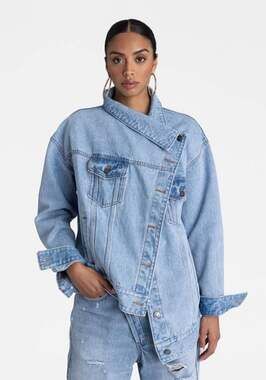 KBB by KAHLANA Women's The Denim Jacket in Light Wash